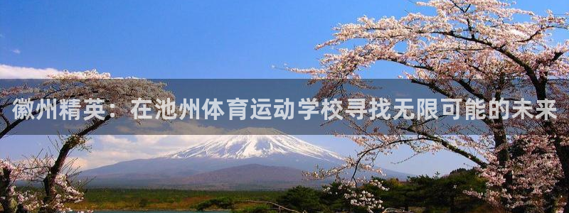 中欧体育官网：徽州精英：在池州体育运动学校寻找无限可能的未来